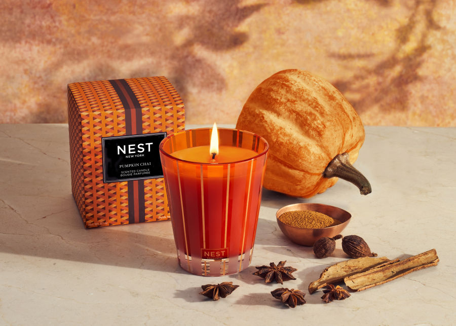 Full View of NEST Pumpkin Chai Candle image number 1